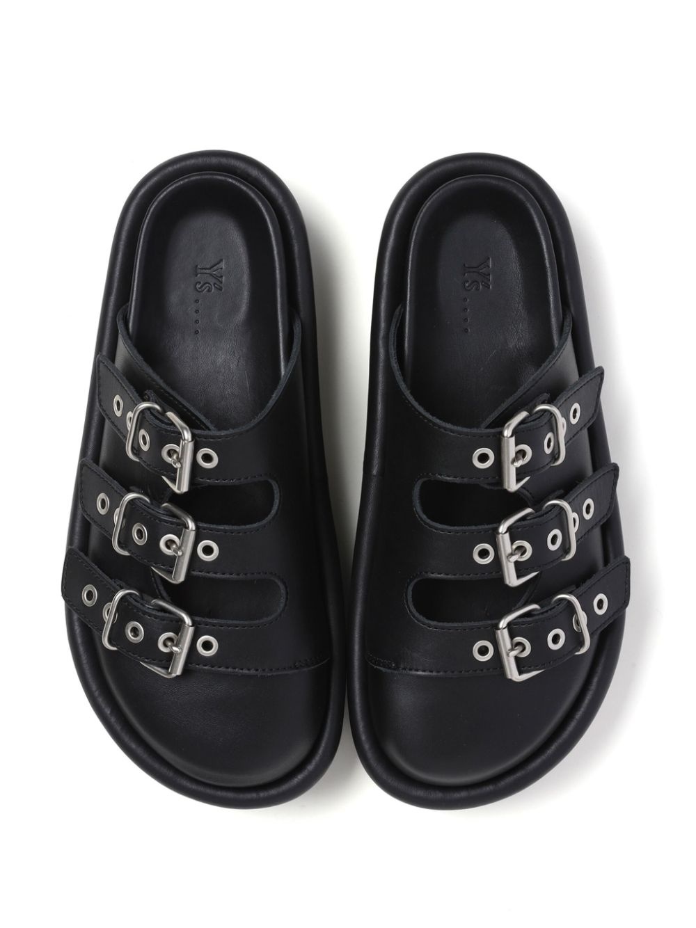 buckled-strap mules - 4