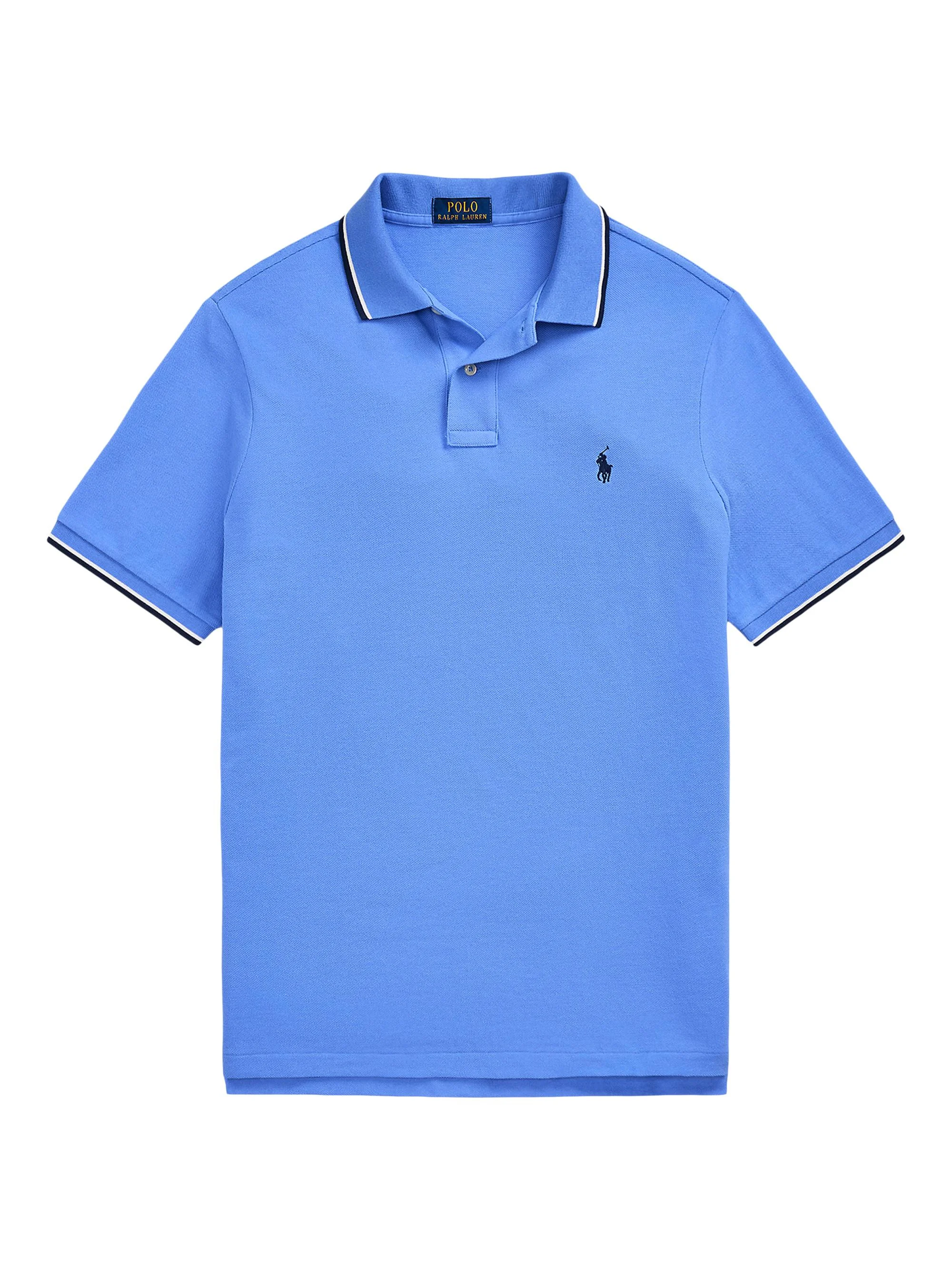 Men's Classic-Fit Mesh Polo Shirt - Harbor Island Blue - 1
