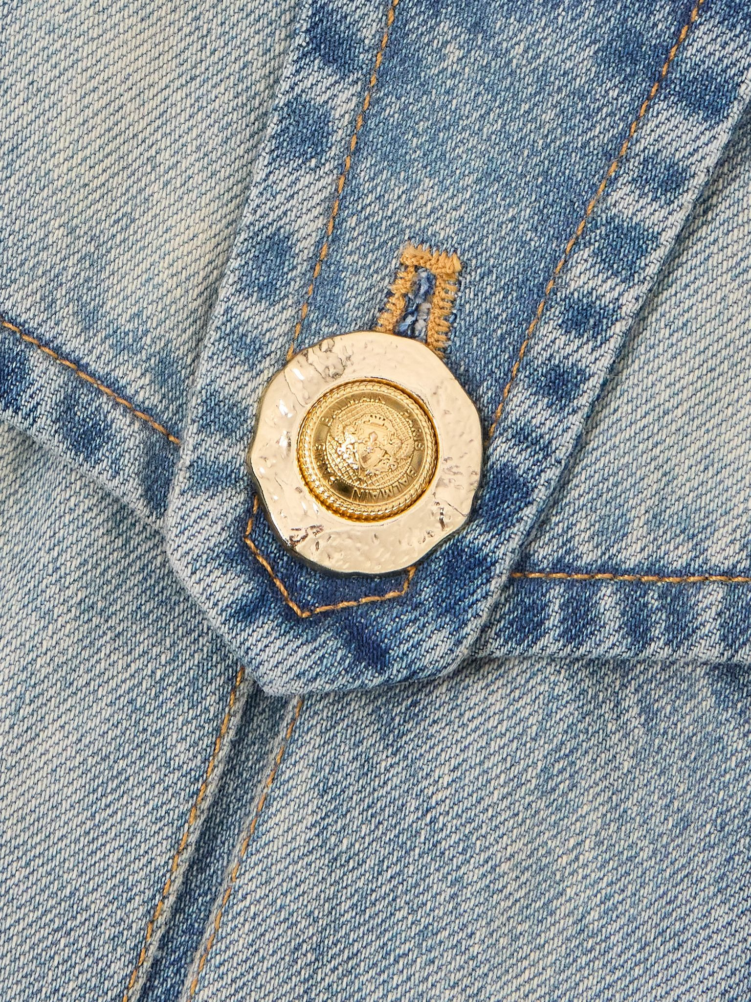 Belted denim mini skirt Light denim - 5