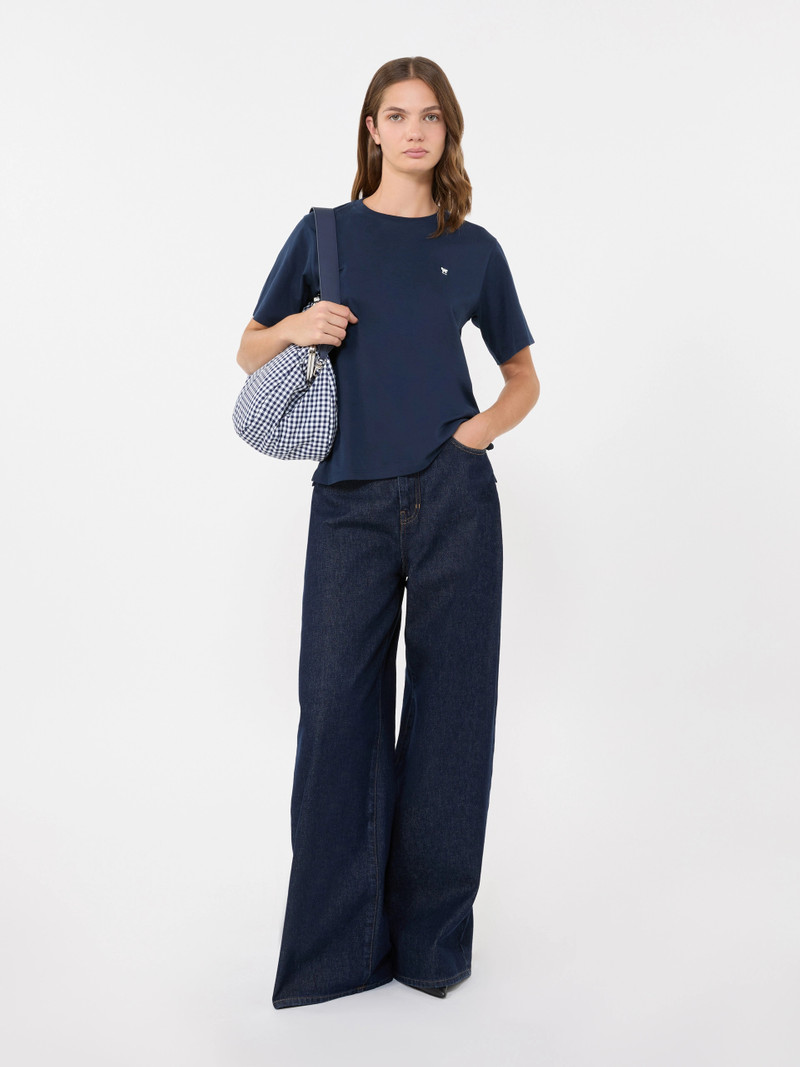 WEEKEND Max Mara Cotton basic T-shirt - NAVY outlook
