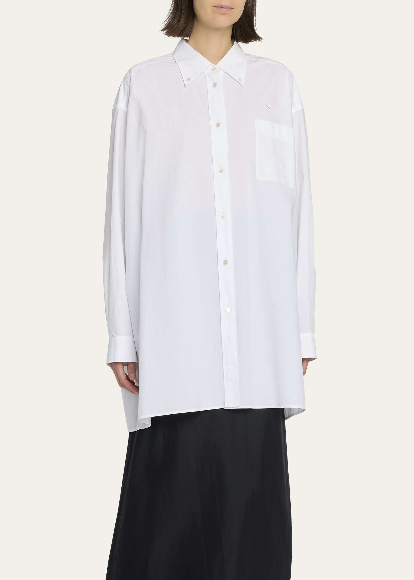 Victoria Oversized Button-Front Shirt - 4