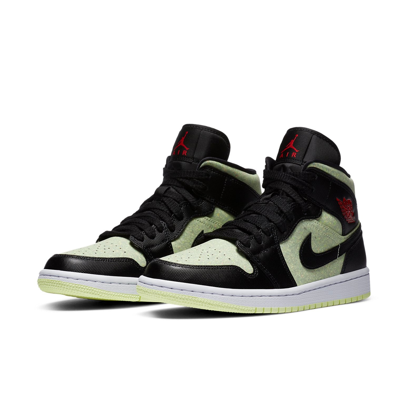 (WMNS) Air Jordan 1 Mid SE 'Black Barely Volt' CV5276-003 - 3