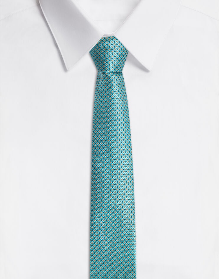 Silk jacquard tie - 1