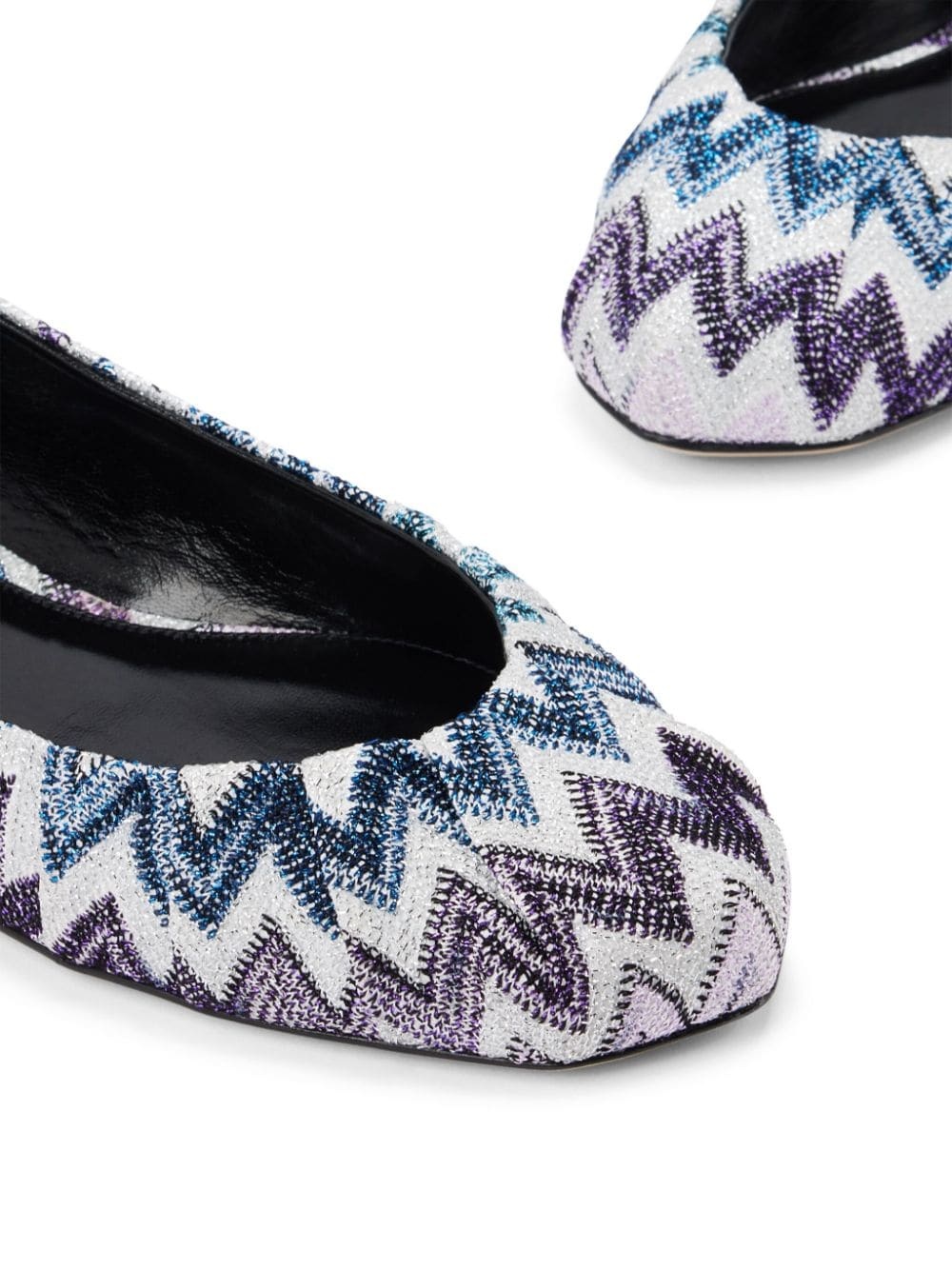 Zigzag-pattern ballerinas - 4