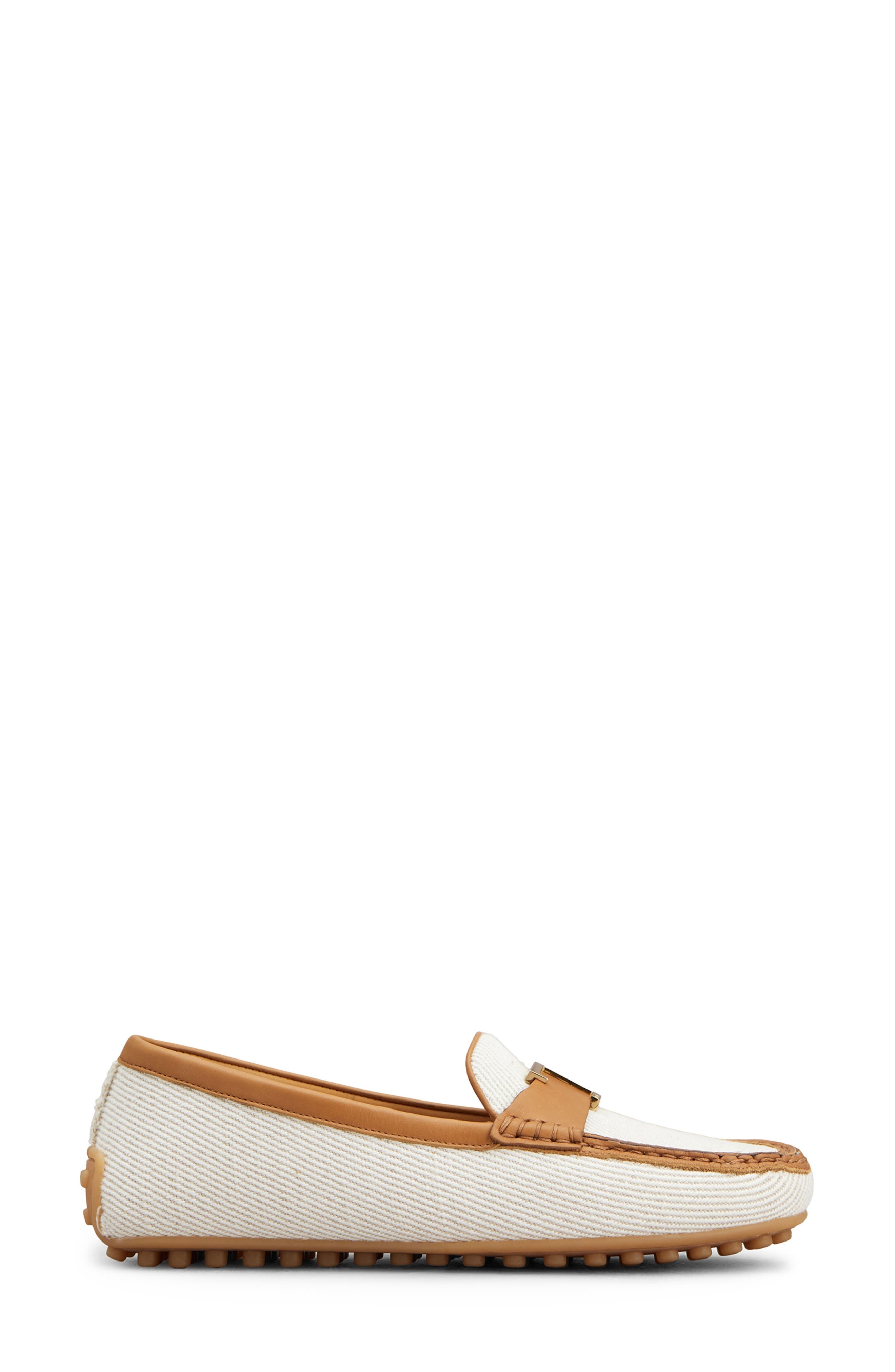 Tod's City Gommino Driving Shoe in Bianco Calce/Kenia at Nordstrom - 3