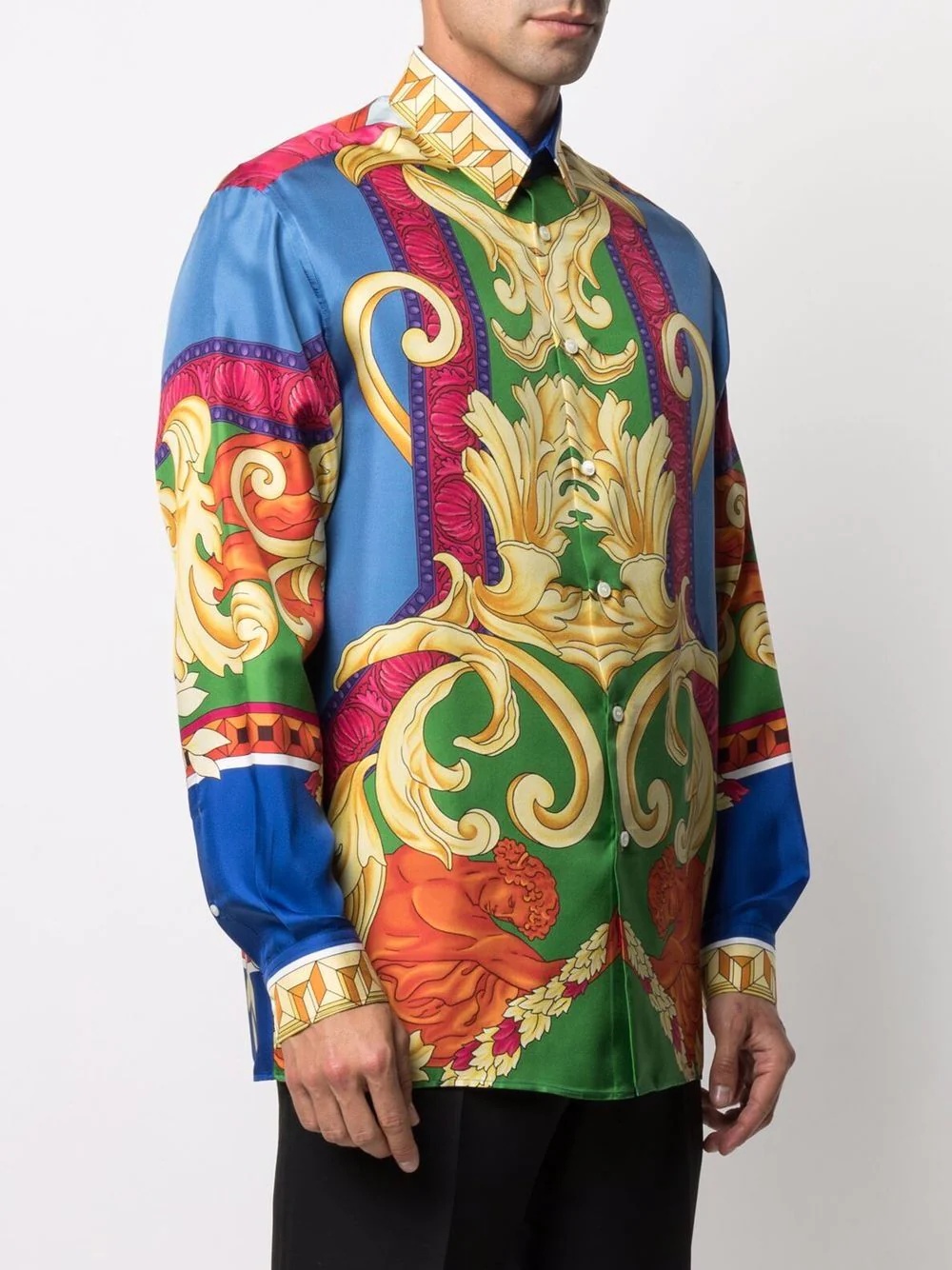 Medusa Renaissance-print silk shirt - 3