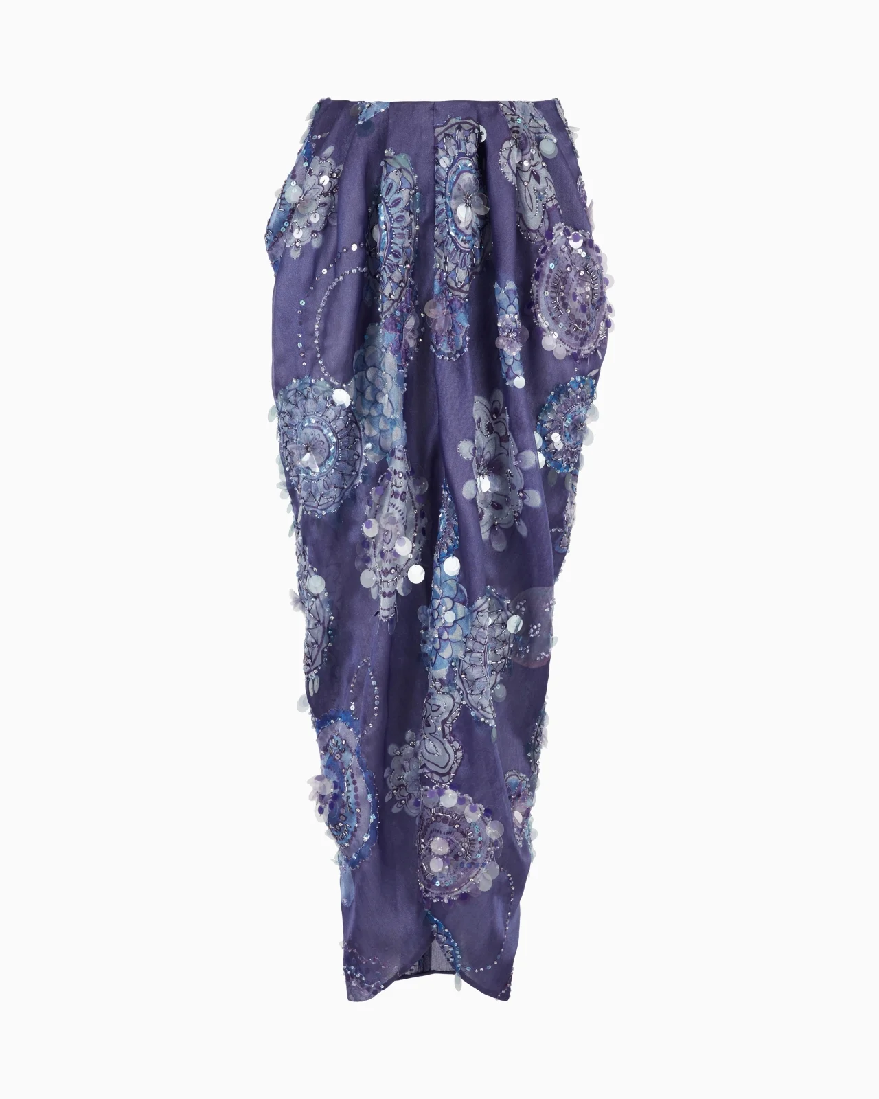LONG SKIRT WITH MANDALA PRINT AND EMBROIDERY - 1