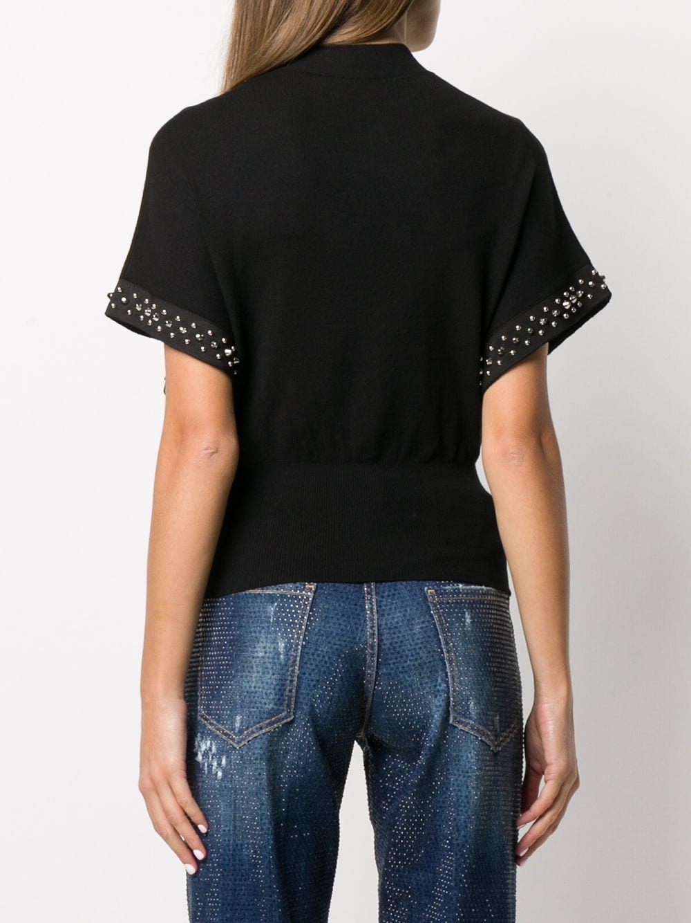 stud-embellished top - 4