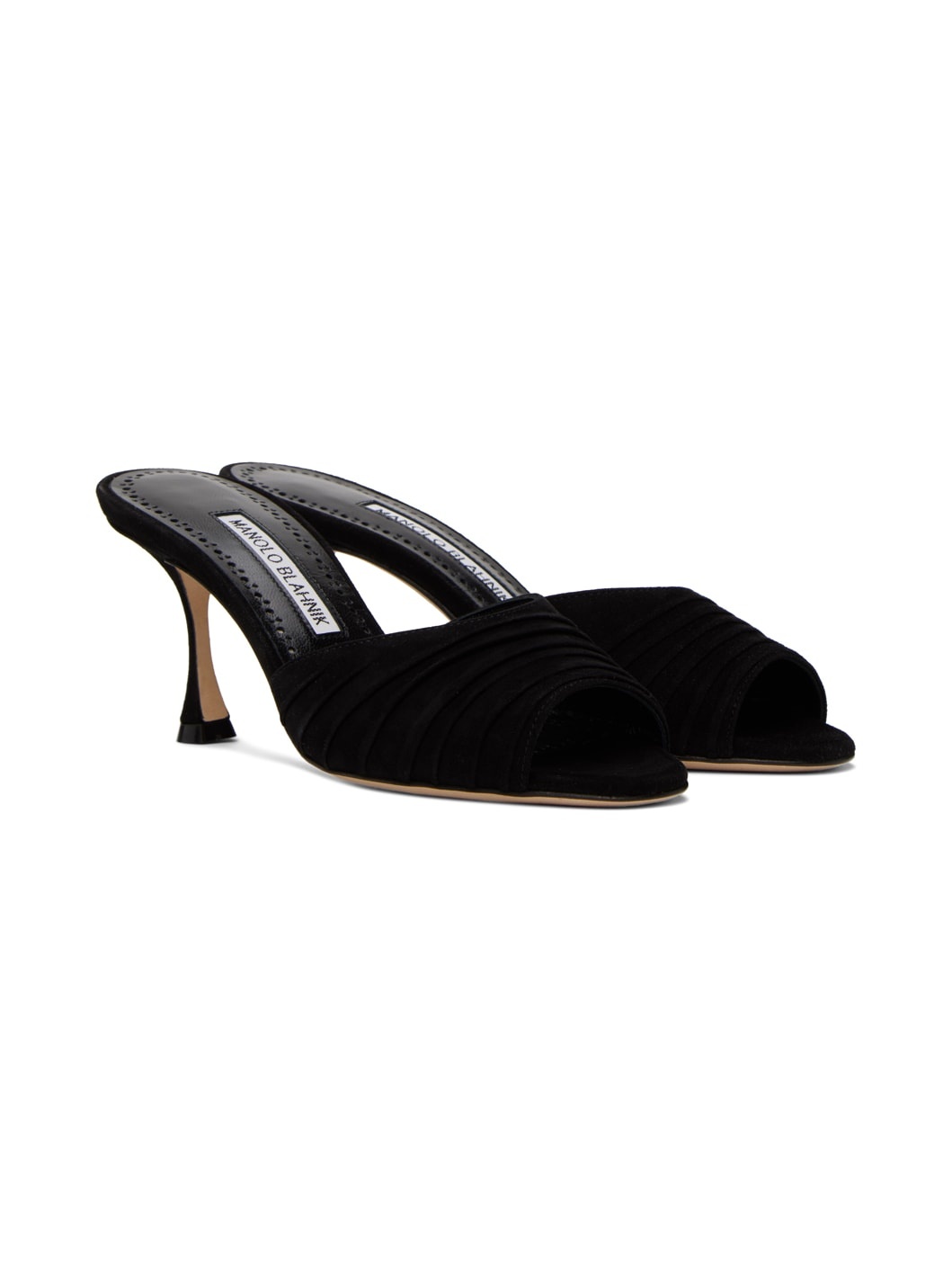 Black Pirua Heeled Sandals - 4