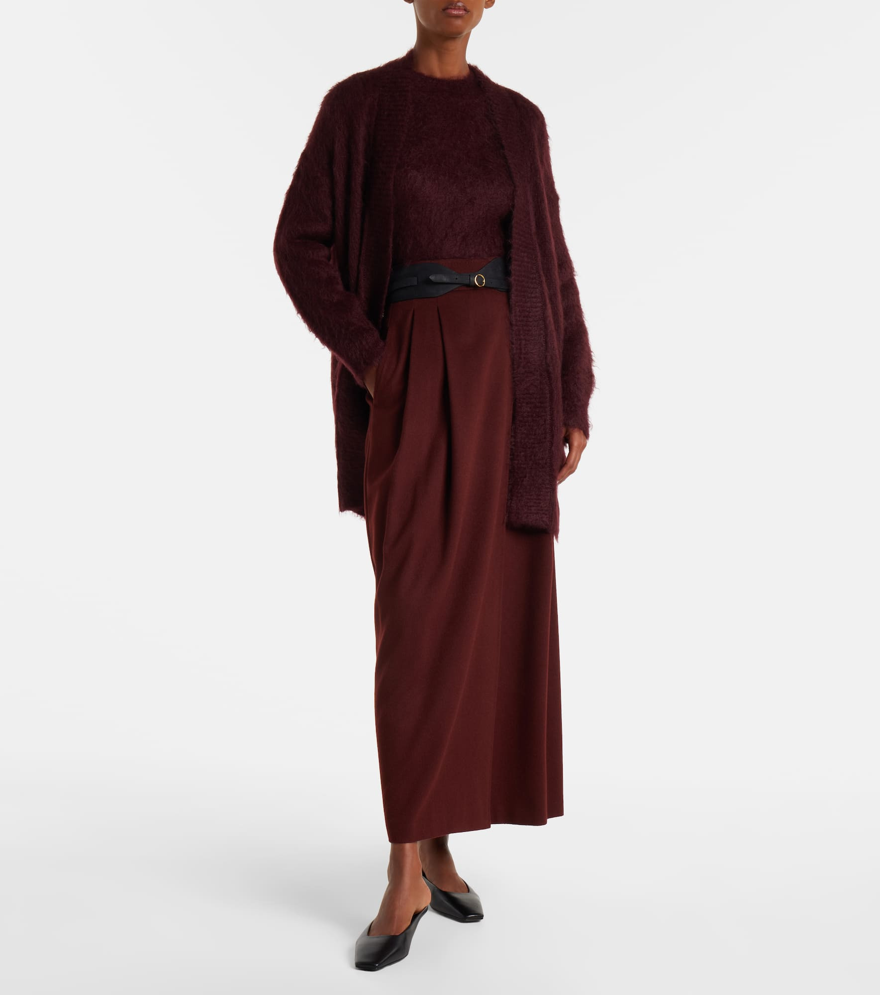 Affetto mohair-blend cardigan - 2