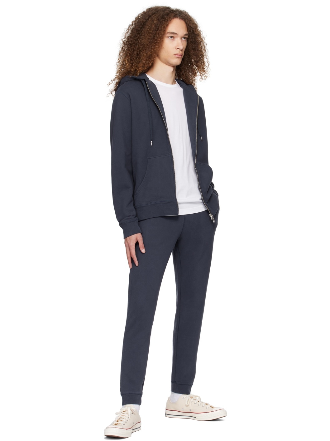 Navy Slim-Fit Sweatpants - 4