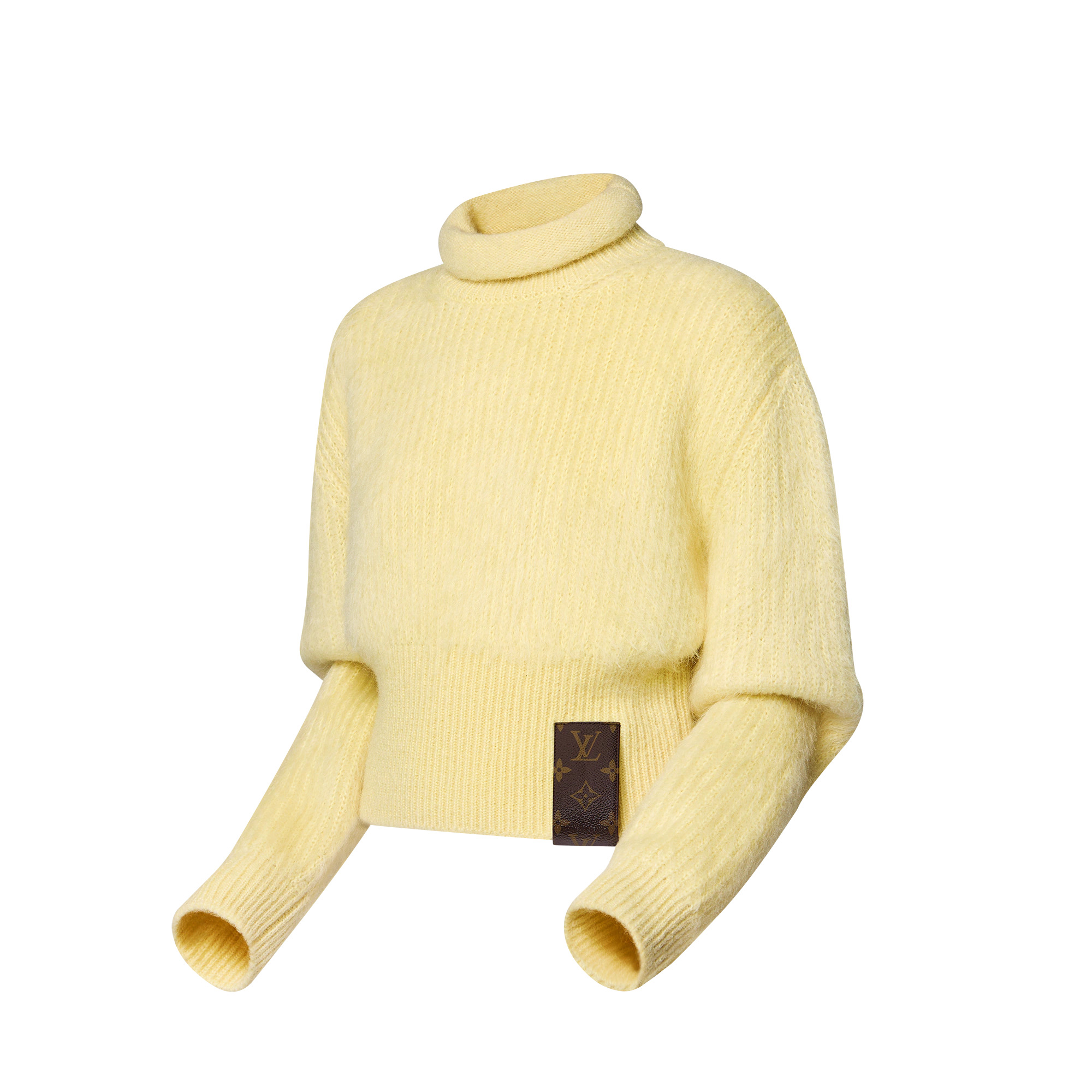 Brushed Mohair Roll Neck Pullover - 2