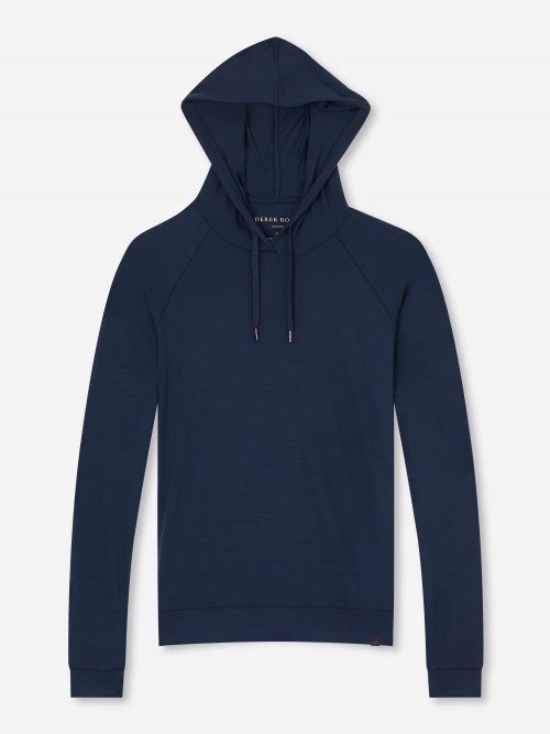 Women's Pullover Hoodie Basel Micro Modal Stretch Navy - 1