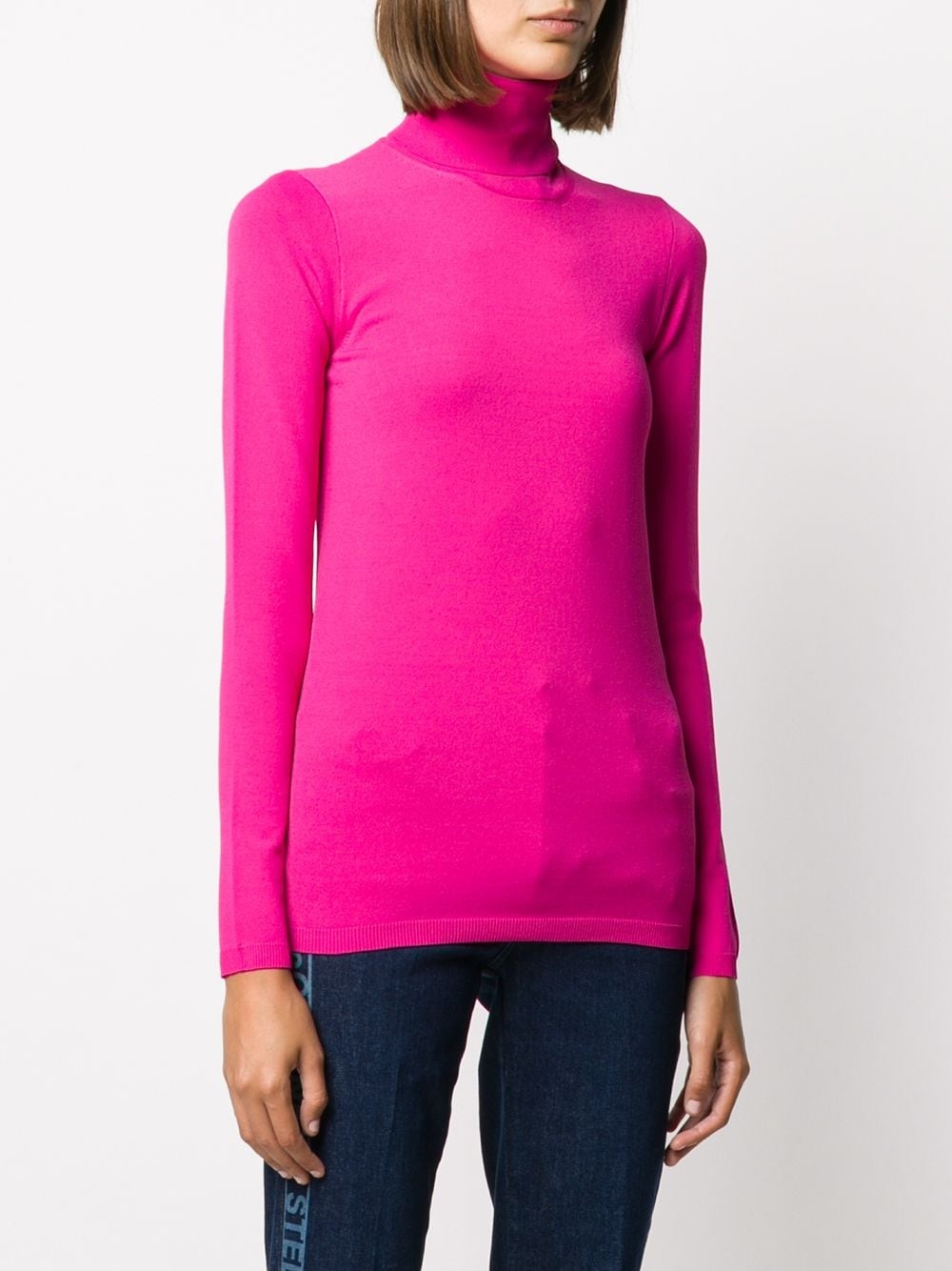 roll-neck knitted top - 3