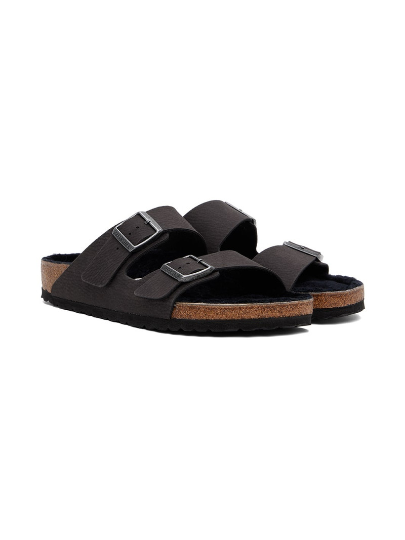 Black Regular Arizona Shearling Sandals 4