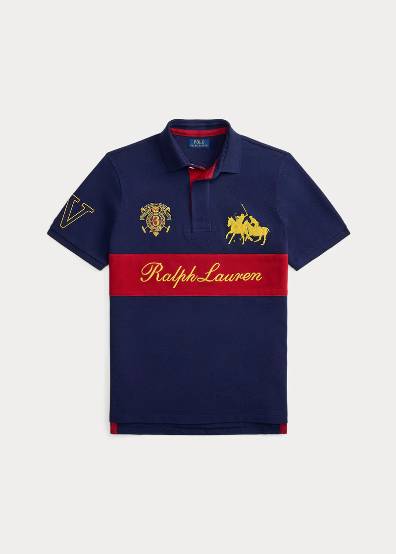 Classic Fit Crest Mesh Polo Shirt 1