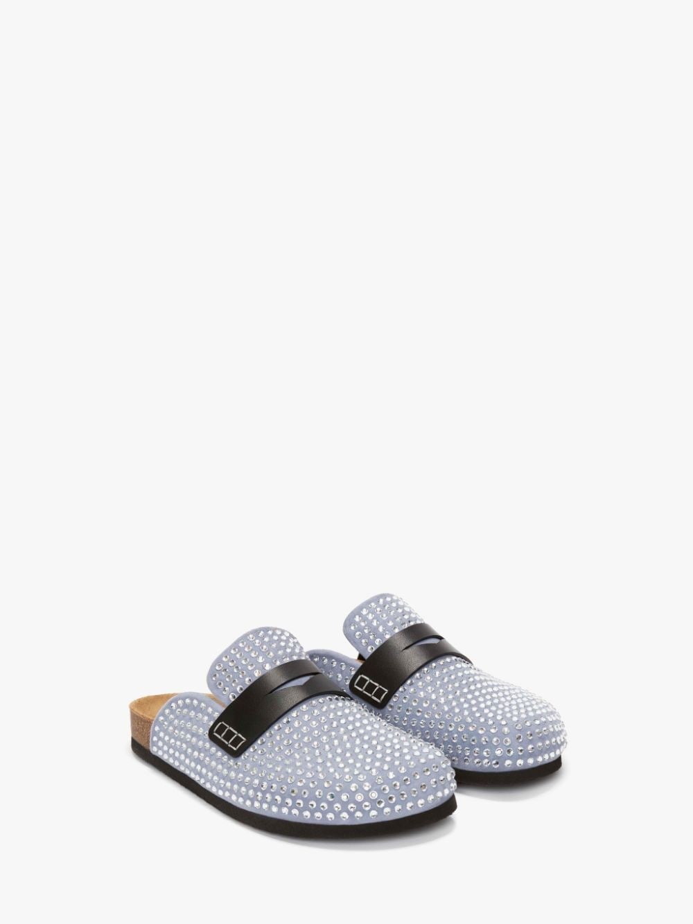 CRYSTAL LOAFER MULES - 2