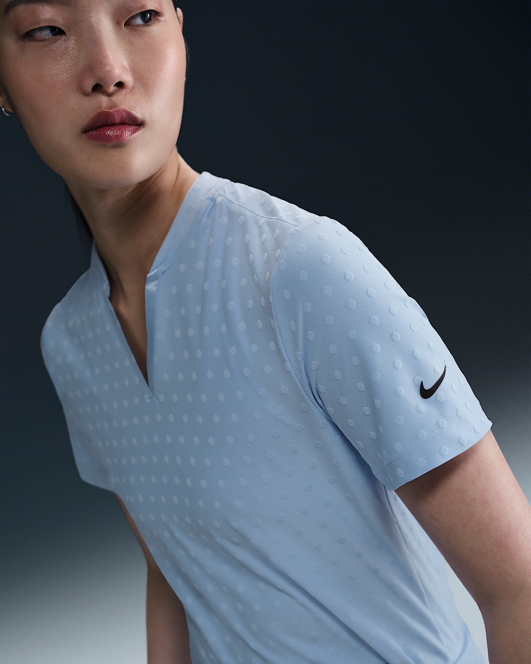 Nike Tour Women's Dri-FIT Short-Sleeve Blade Jacquard Golf Polo - 3
