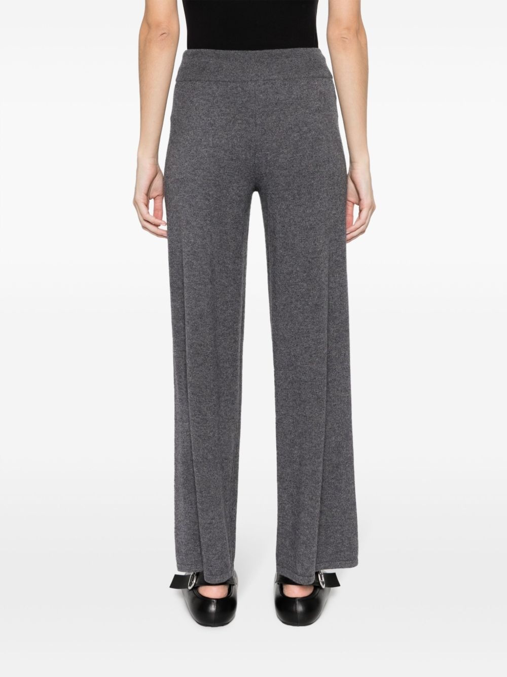 high-rise cashmere trousers - 4