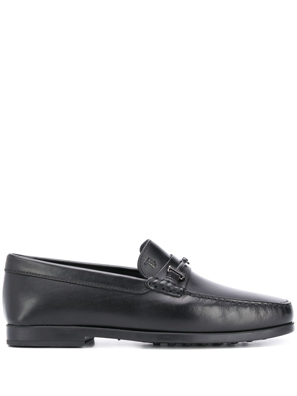 double T leather loafers - 1