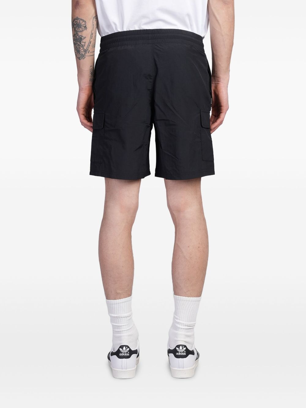 logo-embroidered track shorts - 4