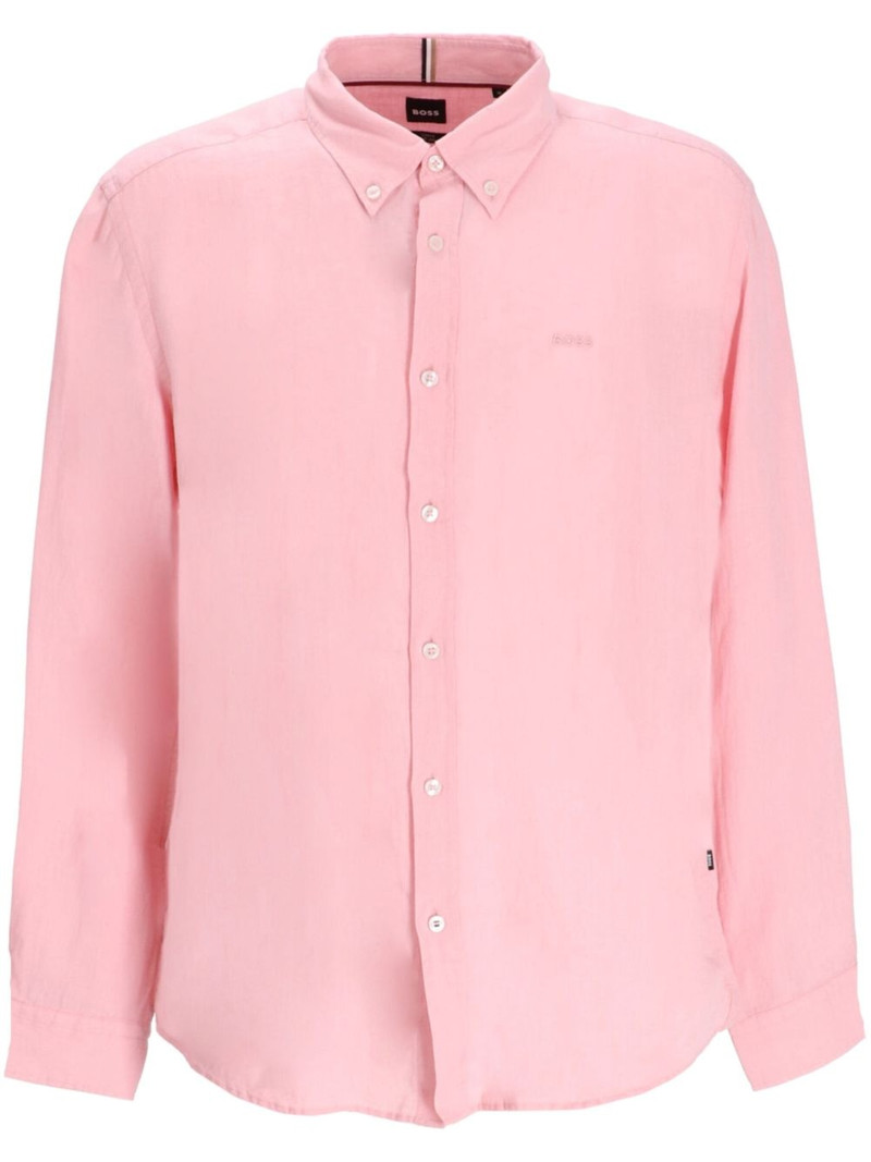 logo-embroidered shirt 1