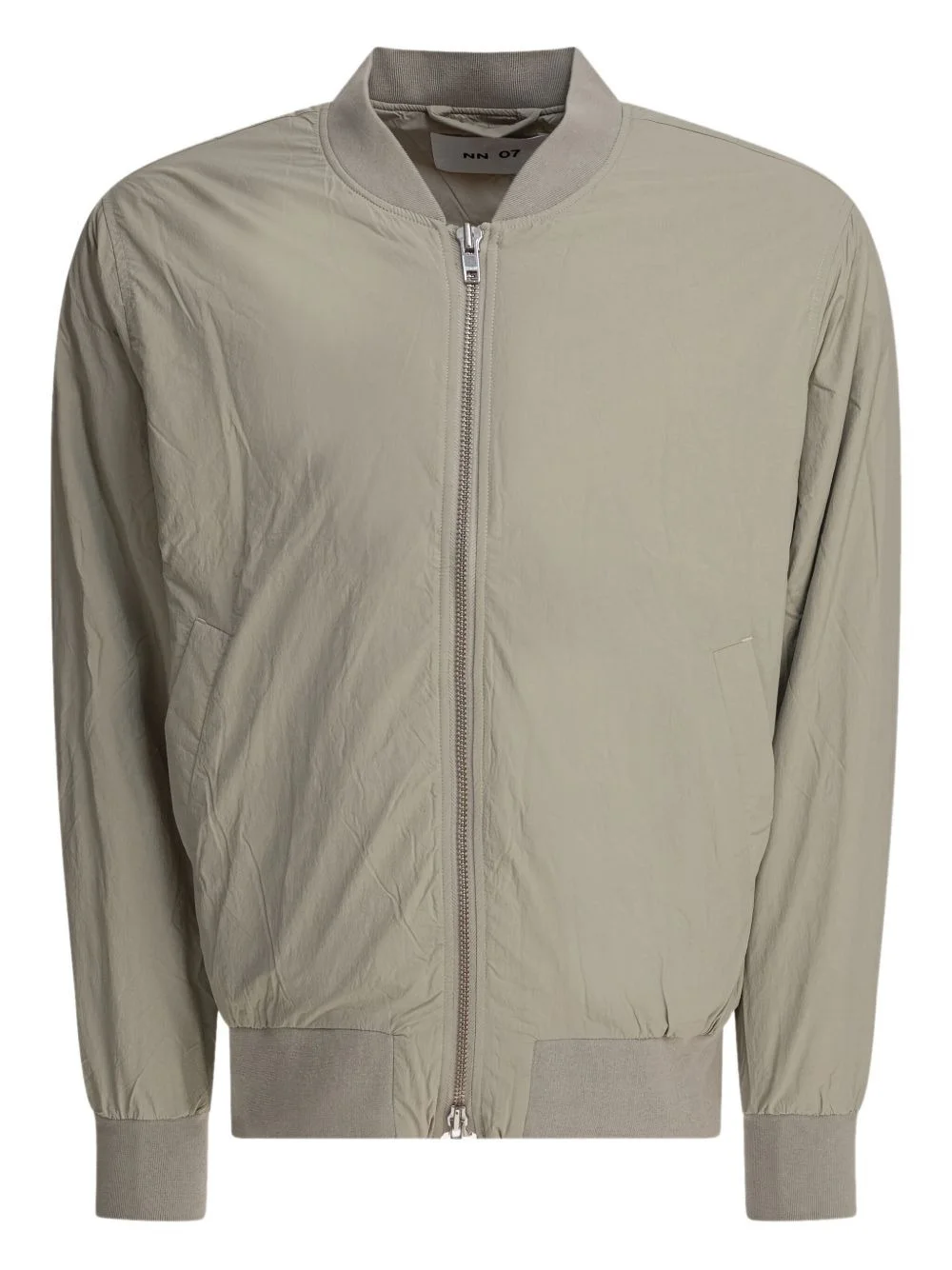 zip-fastening bomber jacket - 1