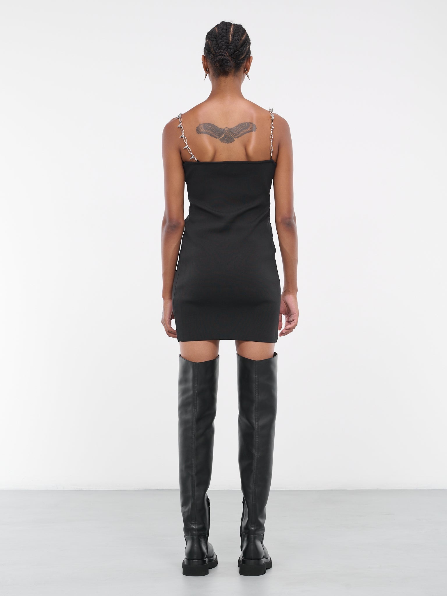 Stud Strap Mini Dress - 3