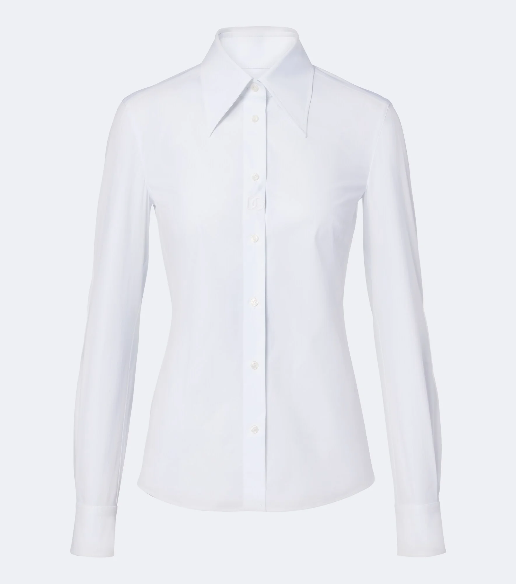 Cotton-blend poplin shirt - 1