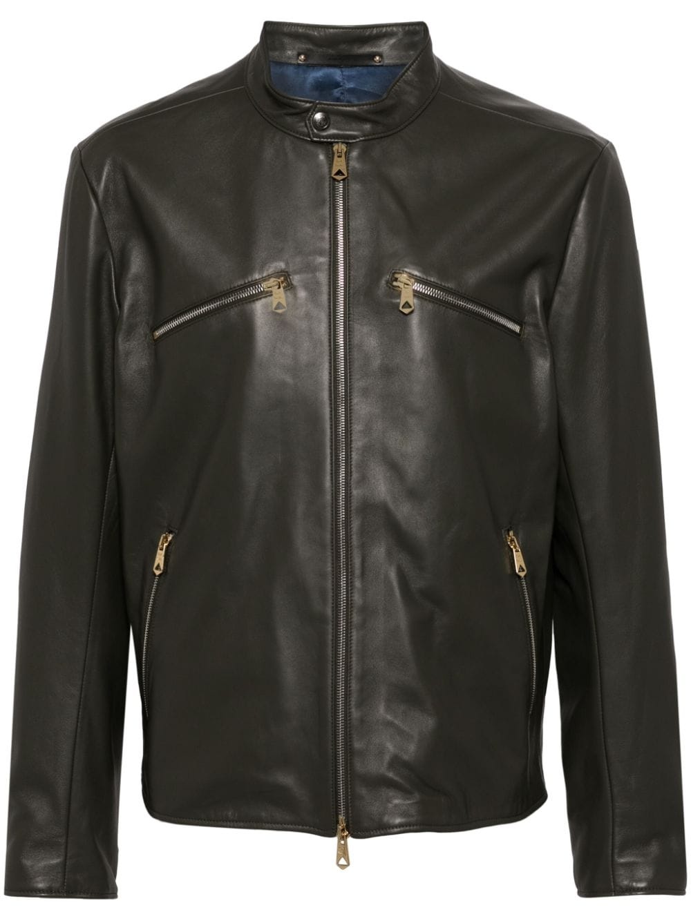 Paul smith leather biker jacket best sale