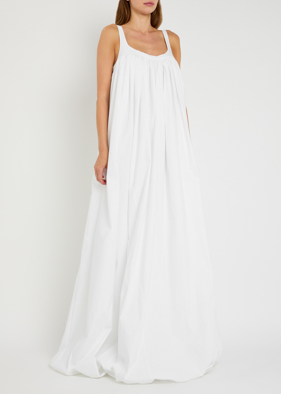 Armarium Nora Pleated Cotton-poplin Maxi Dress - 2