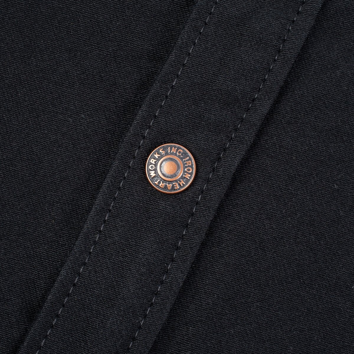 IHSH-331-BLK 12oz Moleskin CPO Shirt - Black - 11