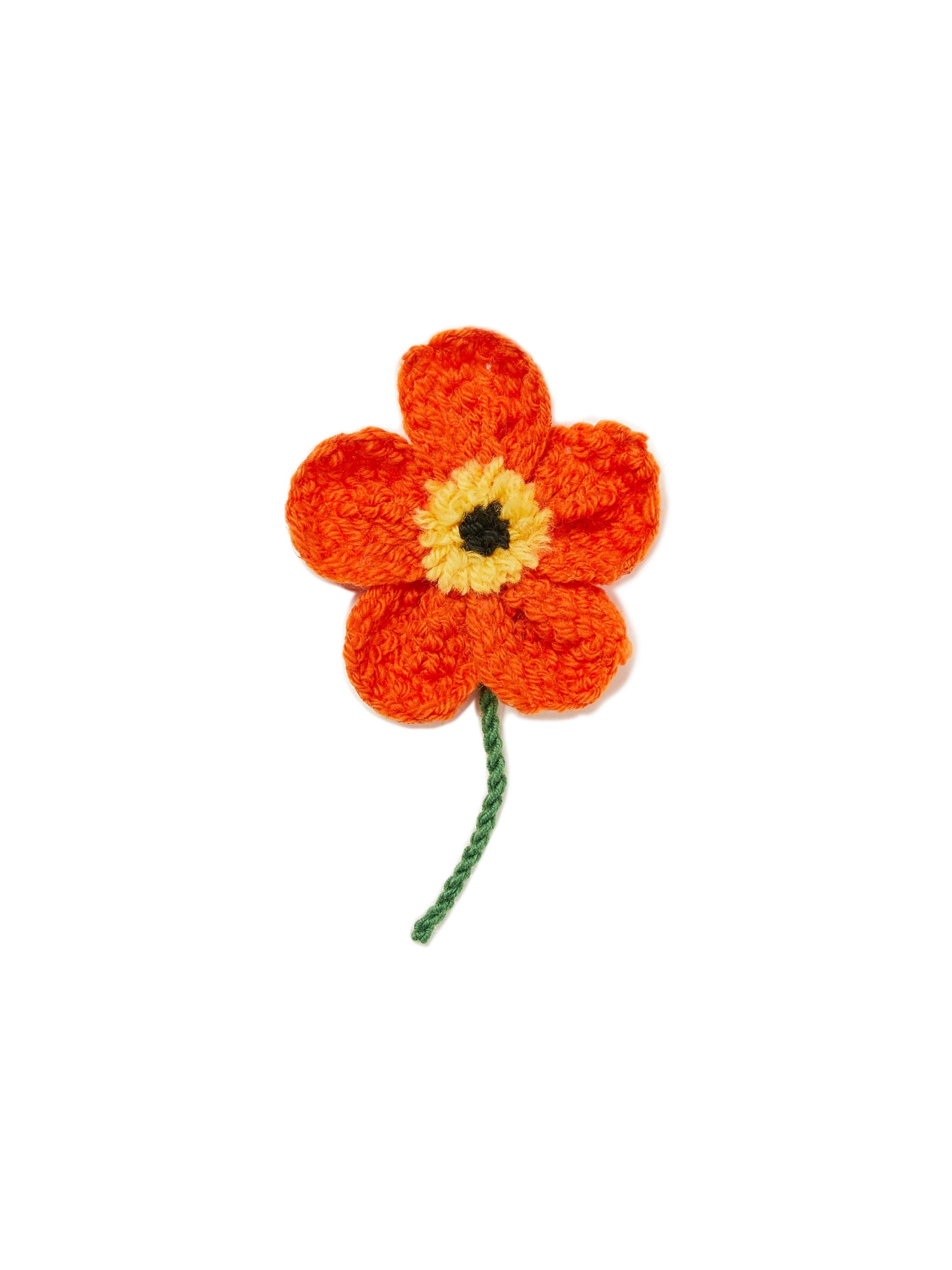 Poppy Embroidered Brooch - 1