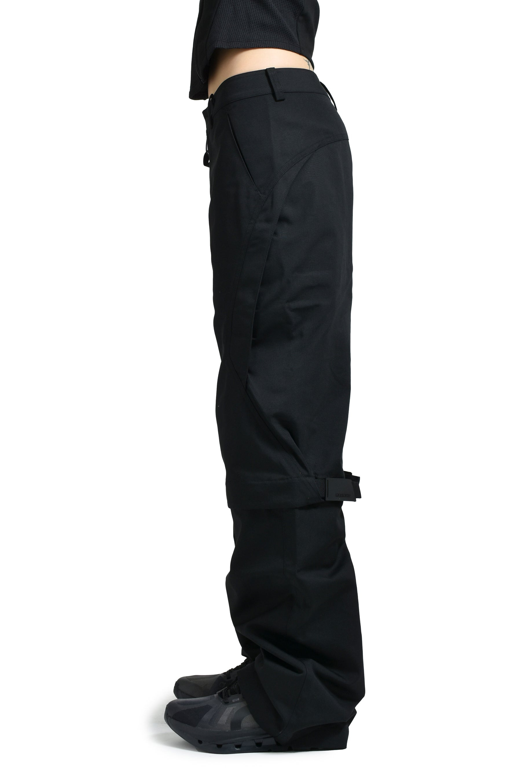 CONVERTIBLE MOTO PANTS  / BLK - 3
