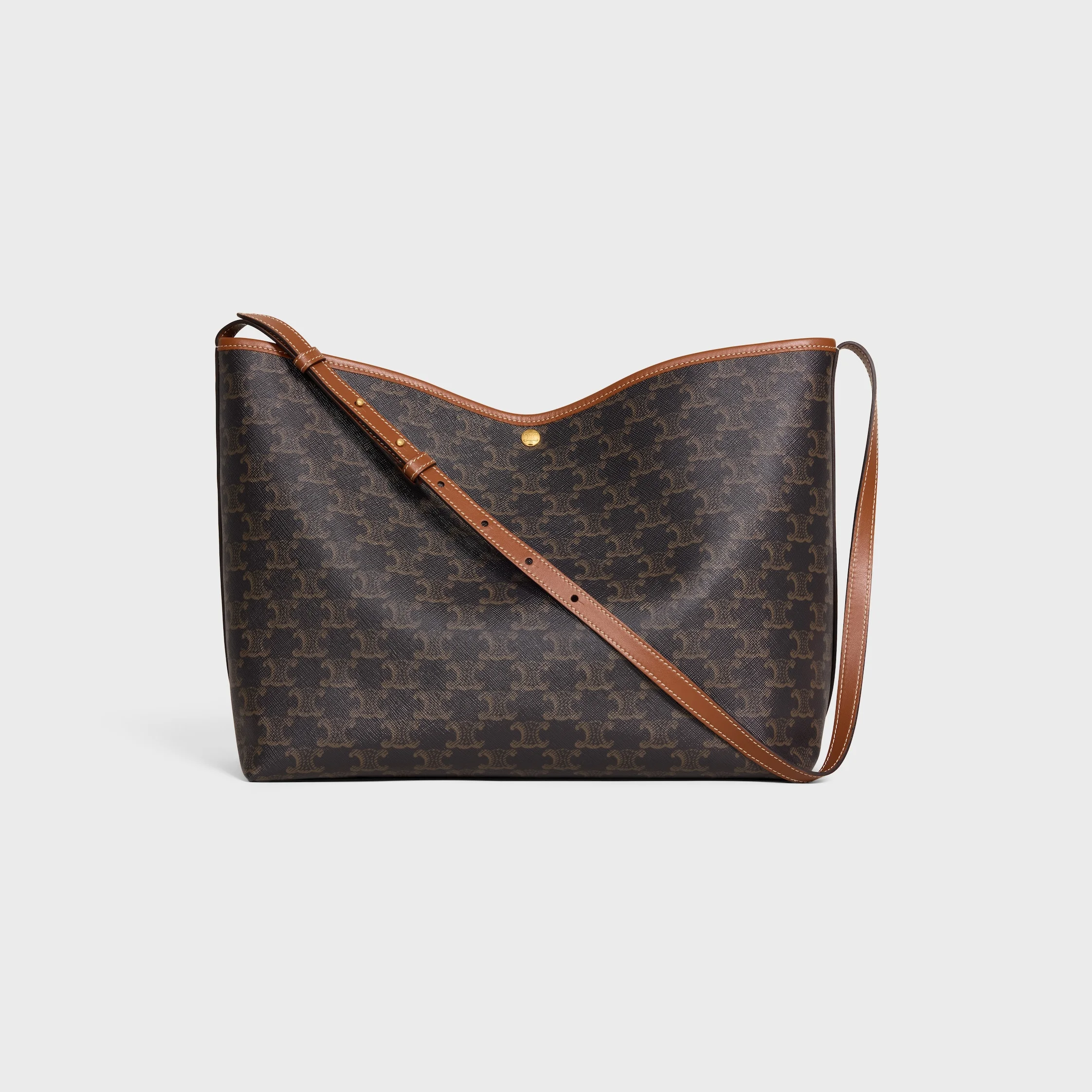 SOFT SHOPPER BAG IN Triomphe Canvas and Calfskin - 1