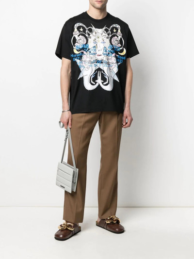 Burberry montage print oversized T-shirt outlook