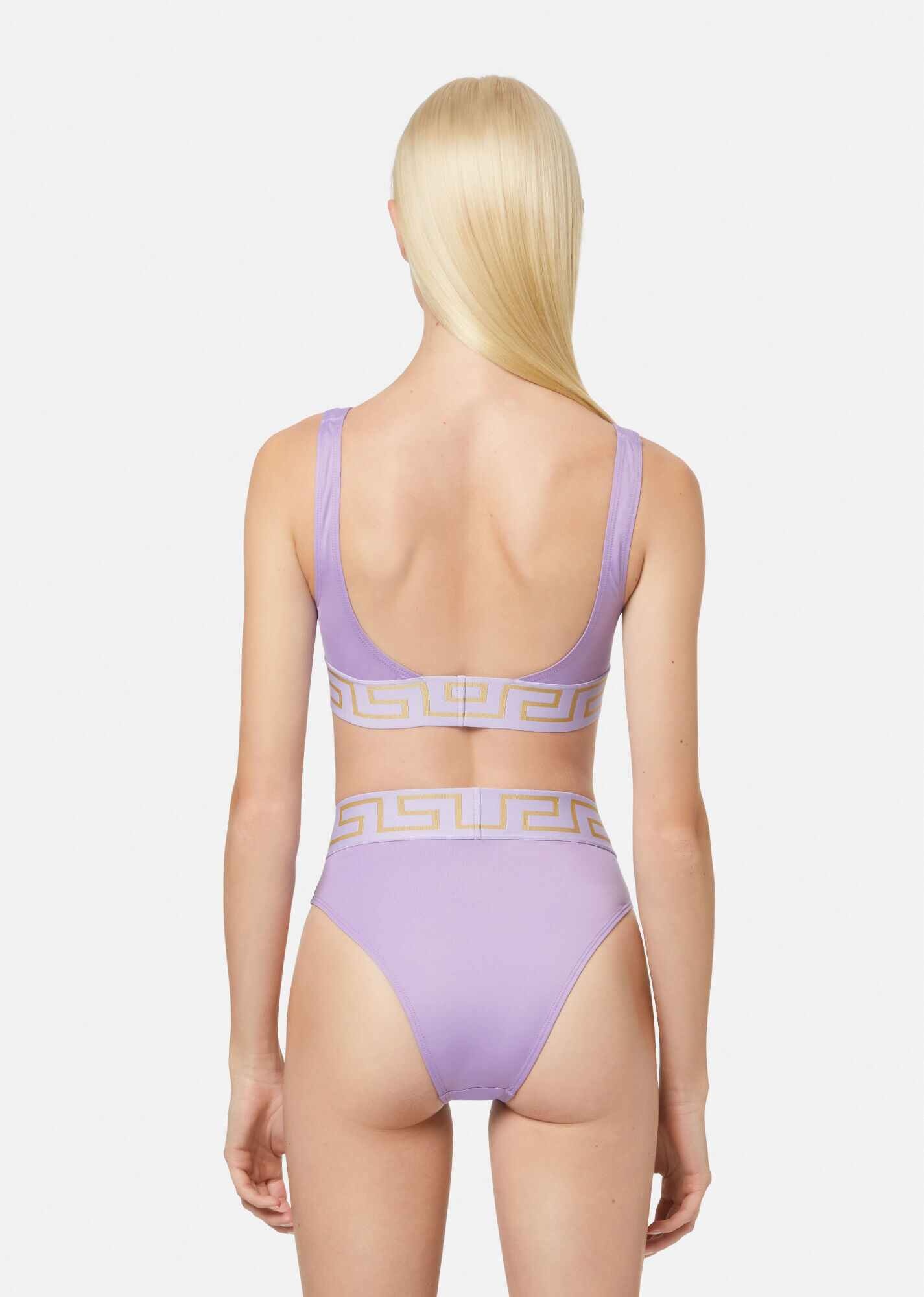 Greca Border High Leg Swim Briefs - 3
