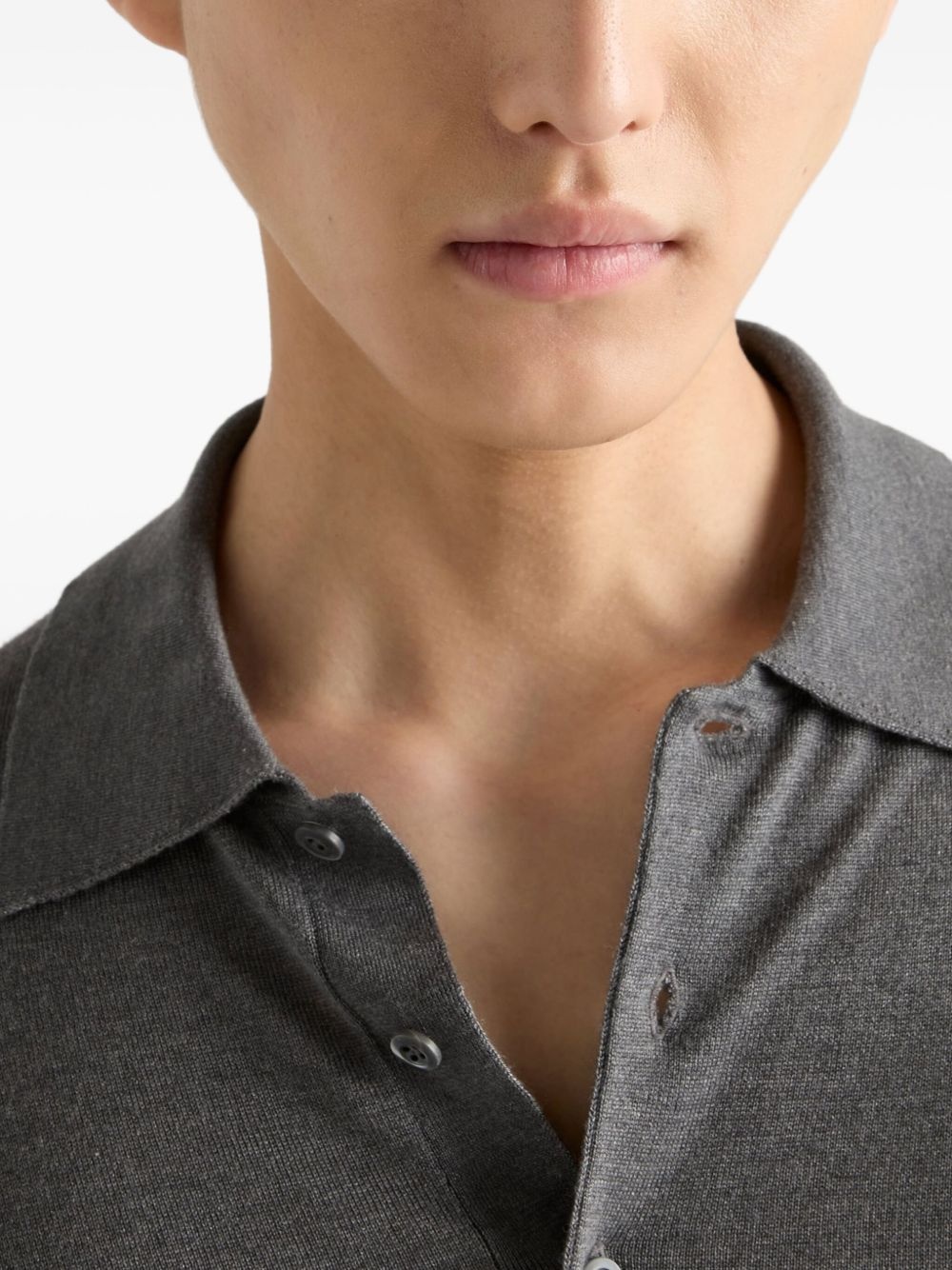 cashmere-blend polo shirt - 5