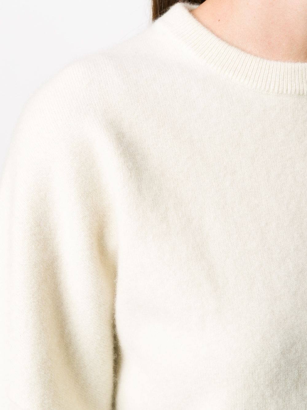 oversized rib-trimmed jumper - 5