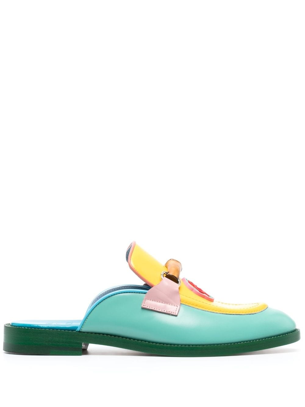 Rainbow Monogram Memphis mules - 1