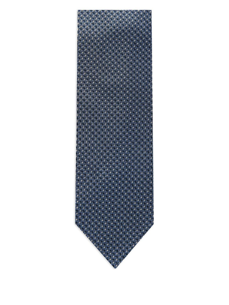 CORNELIANI geometric-pattern tie outlook