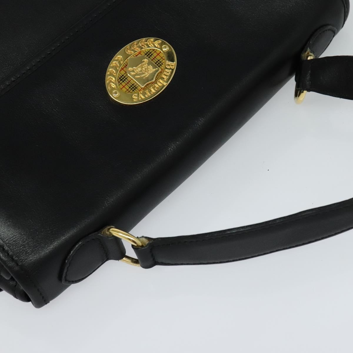 Burberry Hand Bag Leather Black - 6