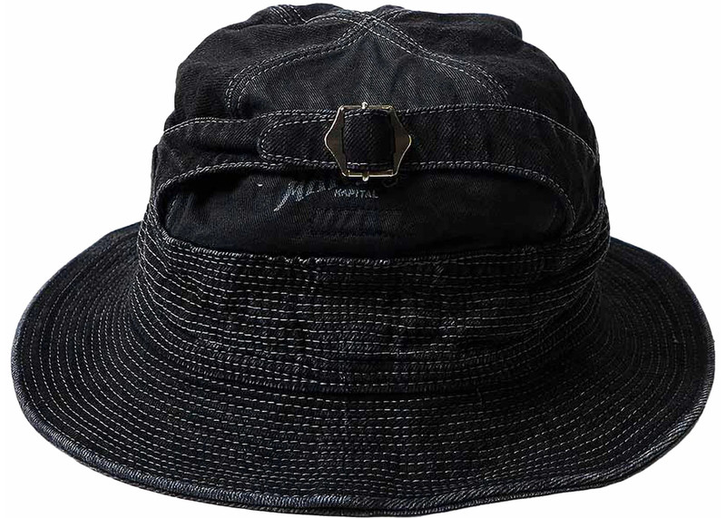 Kapital Kapital The Old Man And The Sea 11.5oz Denim Hat Black outlook