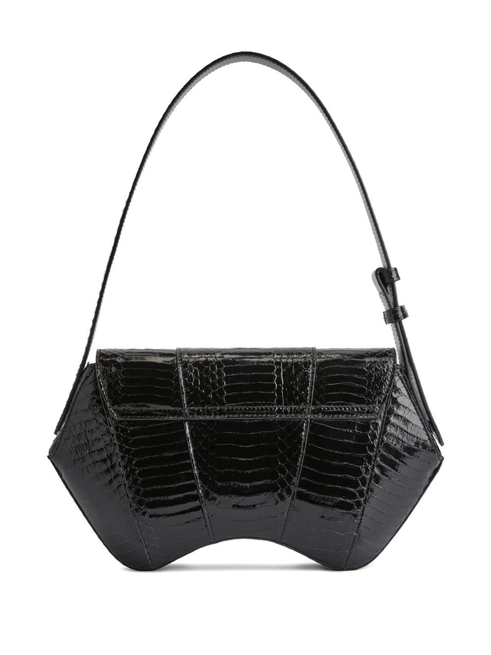 Gz Day and Night snakeskin curved shoulder bag - 3