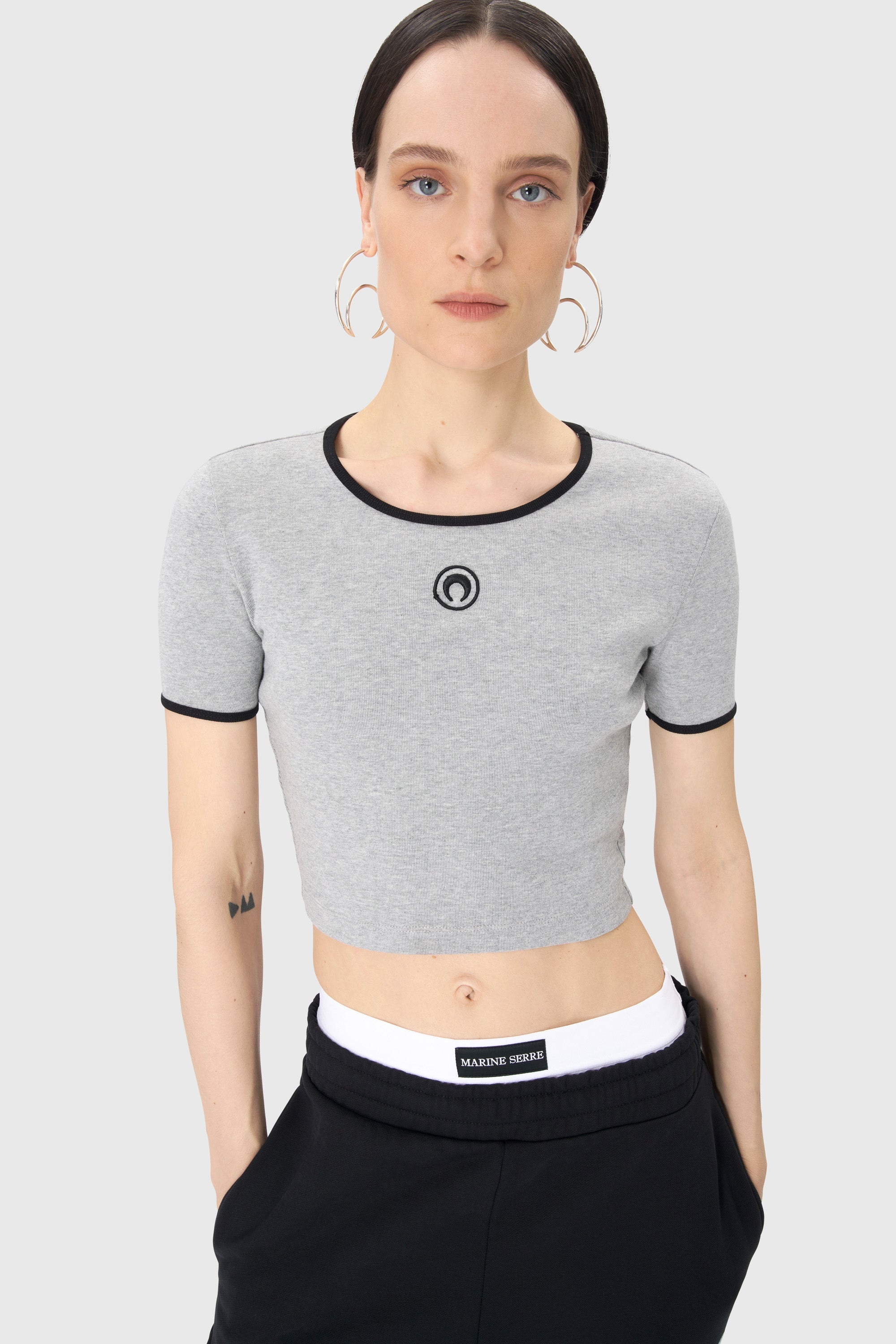 Moon Logo Jersey Cropped Top - 2