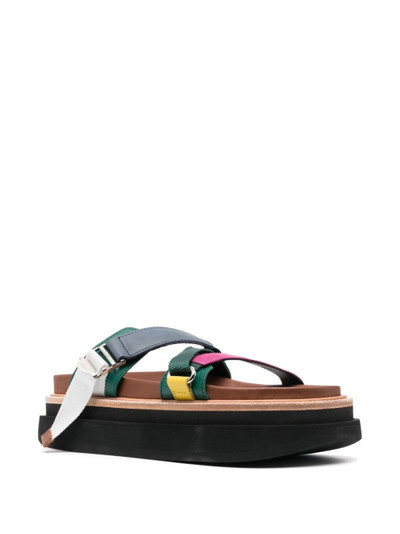 sacai open-toe strap-detail sandals outlook