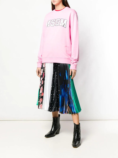 MSGM basic logo sweatshirt outlook