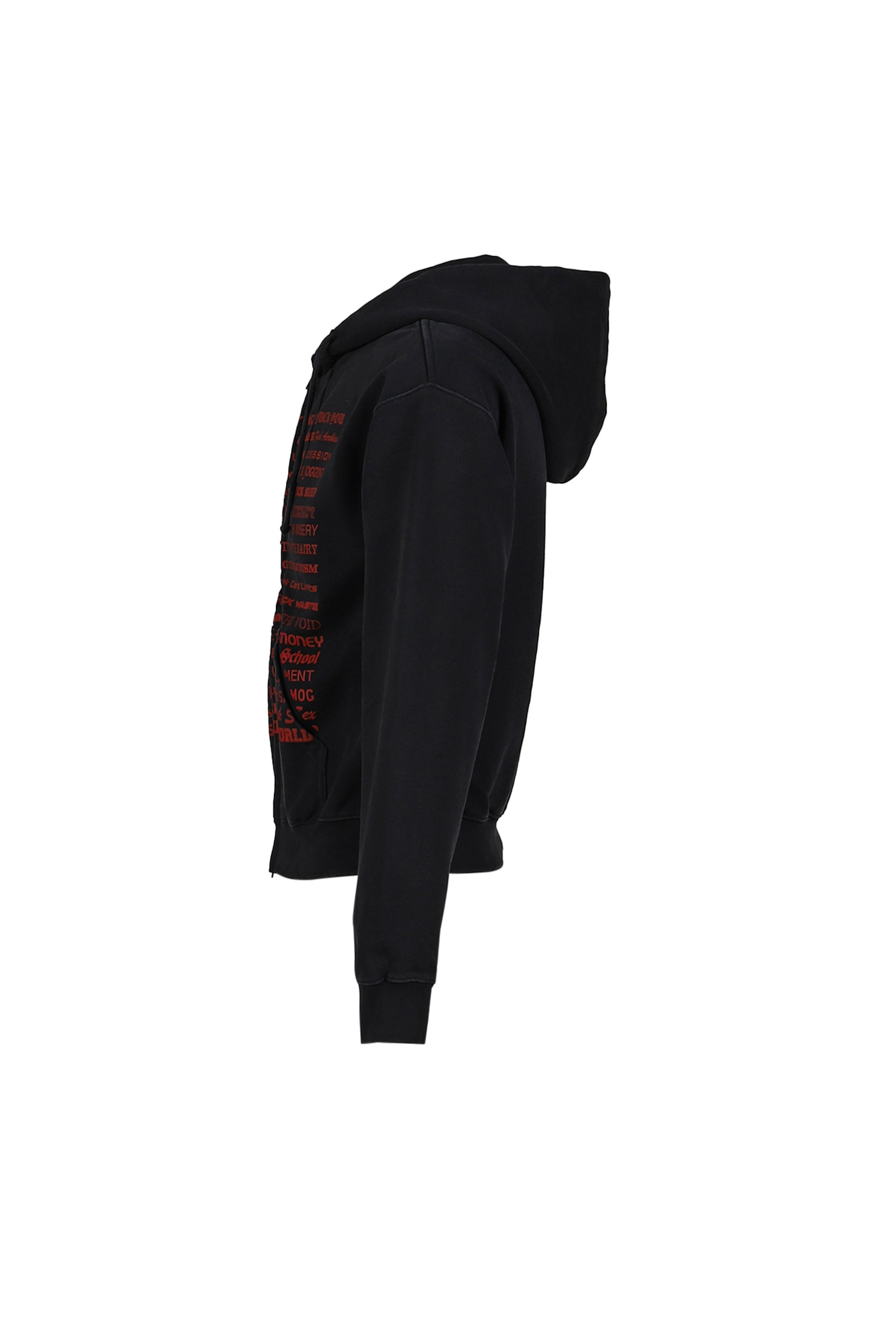 FUCK FITTED ZIP-UP HOODIE / BLK - 7