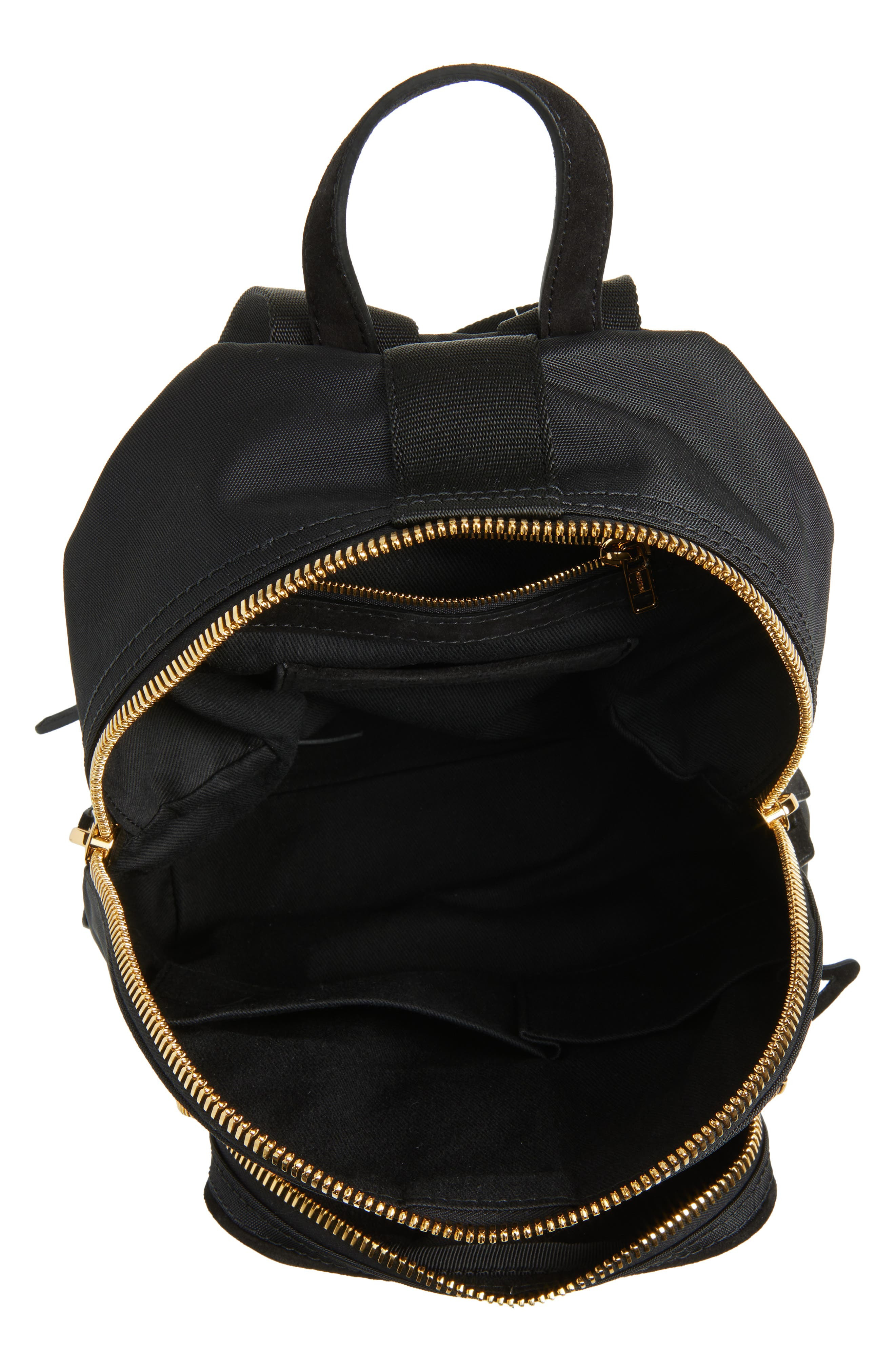 Moschino Carry Me Media Media Backpack in Black/Black Galvanic at Nordstrom - 4