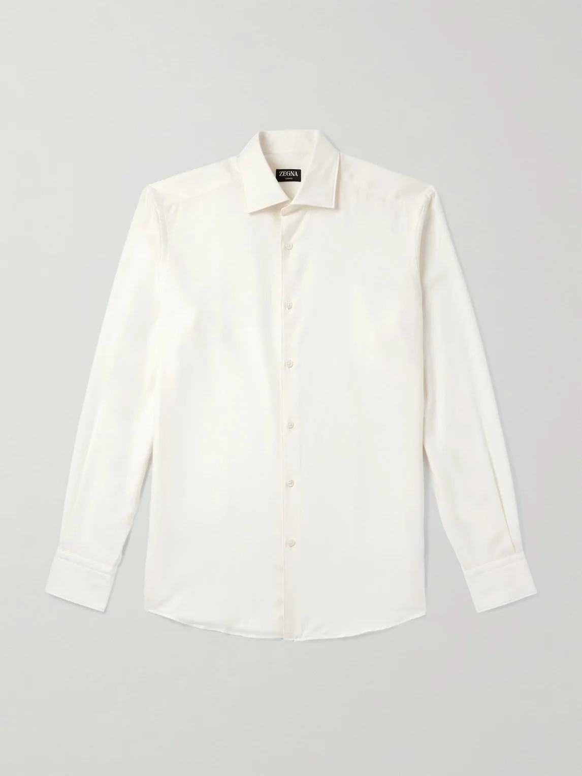 Cotton and Cashmere-Blend Twill Shirt - 1
